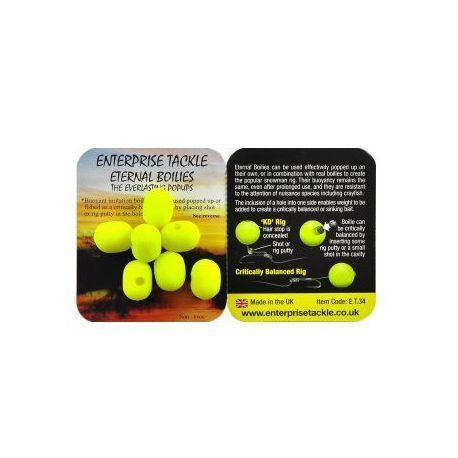 ENTERPRISE TACKLE ETERNAL DUMBELLS AMARILLO 11X15 MM
