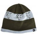 FOX BEANIE GREEN / SILVER