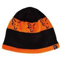 FOX BEANIE BLACK / ORANGE
