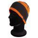 FOX BEANIE BLACK / ORANGE