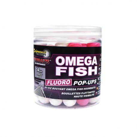 STARBAITS OMEGA FISH FLUORO POP UP 14 MM