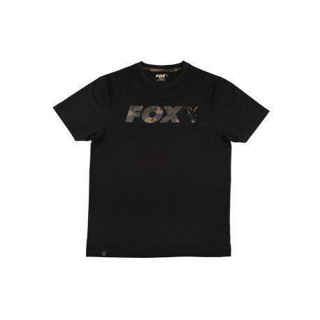 FOX T-SHIRT CAMO PRINT LOGO BLACK TALLA S