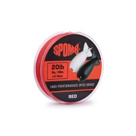 SPOMB BRAID RED 300 MTS 9 KG 20 LB 0,18 MM