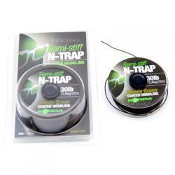 KORDA SOFT N- TRAP WEEDY GREEN COATED HOOKLINK 30 LB