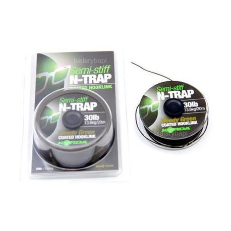 KORDA SOFT N- TRAP WEEDY GREEN COATED HOOKLINK 30 LB