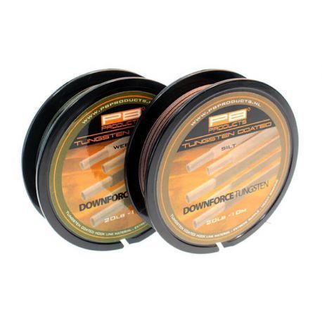 PB PRODUCTS DOWNFORCE TUNGSTEN COATED HOOKLINK 20 LB 10 M WEED