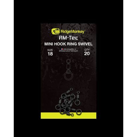 RIDGEMONKEY MINI HOOK RING SWIVEL SIZE 18