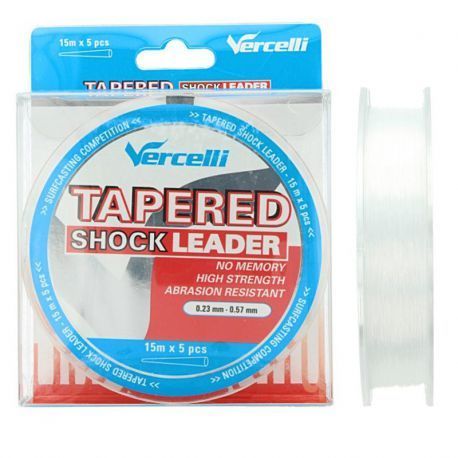VERCELLI TAPERED SHOCKLEADER 0.20-0.57 10 X 15M
