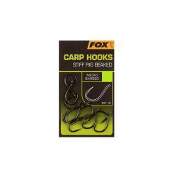FOX CARP HOOKS STIFF RIG BEAKED Nº6