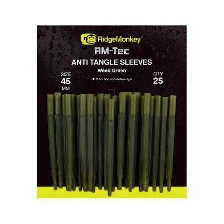 RIDGEMONKEY ANTI TANGLES SLEEVES WEED GREEN LARGE