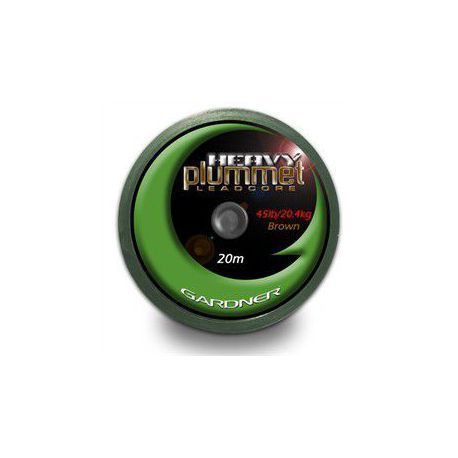 GARDNER HEAVY PLUMMET LEADCORE BROWN 20 M