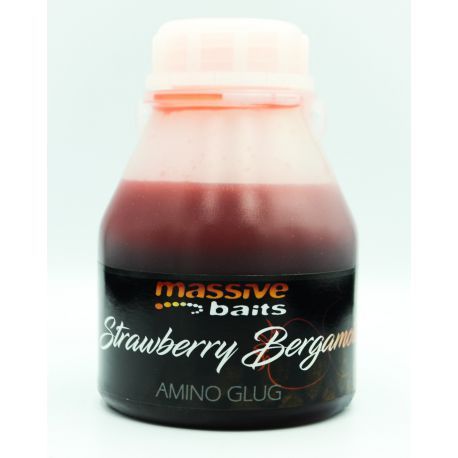 MASSIVE BAITS AMINO GLUG STRAWBERRY BERGAMOTTA 250ML