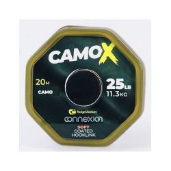RIDGEMONKEY CONNEXION CAMOX SOFT COATED HOOKLINK 25LB