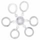 MIKADO PELLETS BANDS FEEDER ON RING 6 MM TRANSPARENT