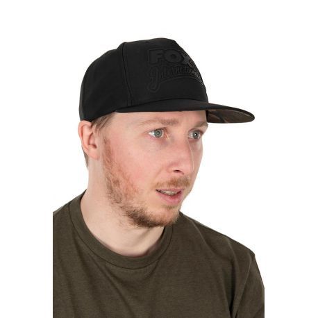 FOX BLACK/CAMO FLAT PEAK SNAPBACK CAP