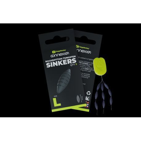 RIDGEMONKEY ROCK BOTTOM TUNGSTEN SINKERS LARGE