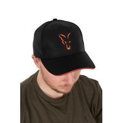 FOX COLLECTION BASEBALL CAP BLACK ORANGE