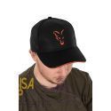 FOX COLLECTION BASEBALL CAP BLACK ORANGE