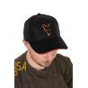 FOX COLLECTION BASEBALL CAP BLACK ORANGE