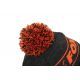 FOX COLLECTION BOBBLE HAT BLACK & ORANGE