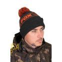 FOX COLLECTION BOBBLE HAT BLACK & ORANGE