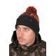 FOX COLLECTION BOBBLE HAT BLACK & ORANGE