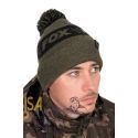 FOX COLLECTION BOBBLE HAT GREEN BLACK
