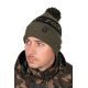 FOX COLLECTION BOBBLE HAT GREEN BLACK