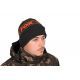 FOX COLLECTION BEANIE HAT BLACK ORANGE