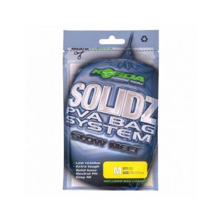 Korda Solidz Slow Melt PVA Bags M
