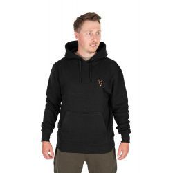 FOX COLLECTION HOODY BLACK & ORANGE XL