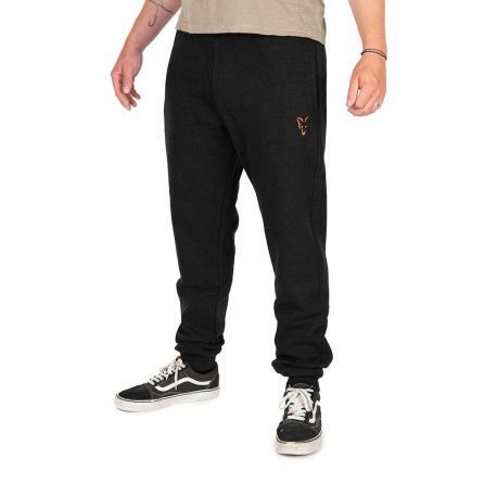 FOX COLLECTION JOGGERS BLACK & ORANGE L