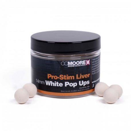 CCMOORE PRO STIM LIVER WHITE POP UPS 14MM