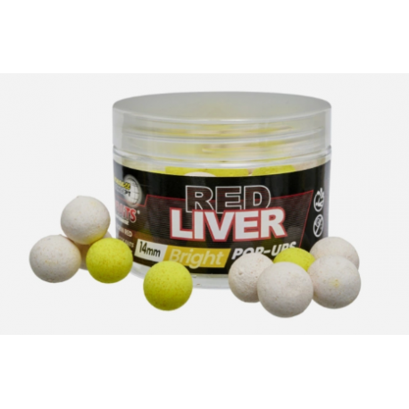 STARBAITS RED LIVER FLURO POP UP 14 MM