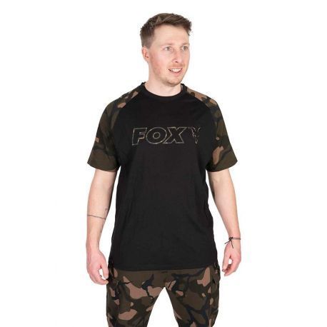 FOX BLACK/CAMO OUTLINE T-SHIRT TALLA XL