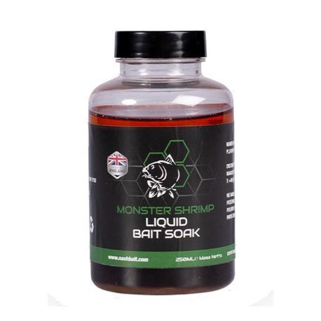 NASH MONSTER SHRIMP LIQUID BAIT SOAK 250ML