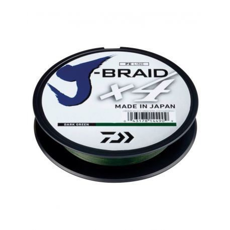 DAIWA J-BRAID X4 DARK GREEN 0,33MM 450M