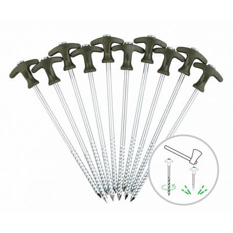 ZFISH BIVVY PEG SET 25C M-10 UNIDADES