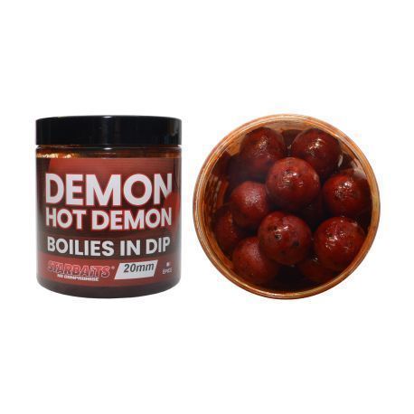 STARBAITS BOILIES EN DIP HOT DEMON 20 MM 150GR