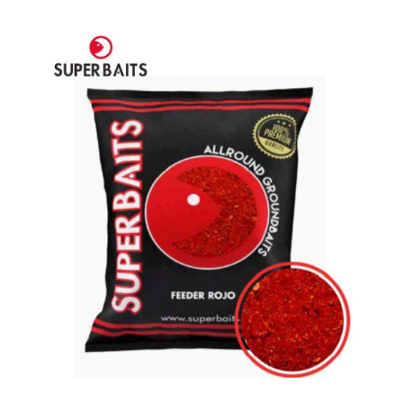 SUPERBAITS ENGODO FEEDER ROJO 1KG