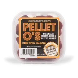 SONUBAITS PELLETS O´S SPICY SAUSAGE 14 MM 120 GR