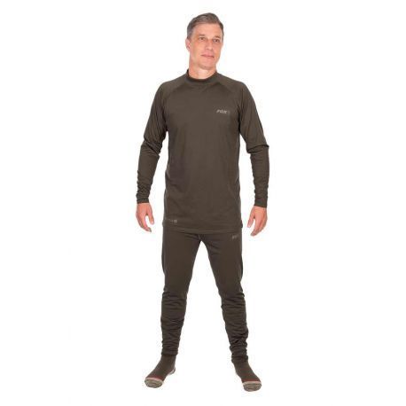 FOX KHAKI LINED BASE LAYER T-2XL