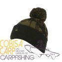 AVID CARP BLACK AND CAMO BOBBLE HAT