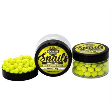 BUCOVINA BAITS SNAIL WAFTERS BANANA-PIÑA 8MM