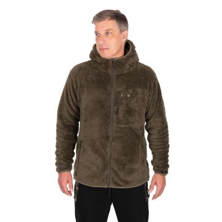 FOX HD PREMIUM FULL ZIP TEDDY JACKET KHAKI T-XXL