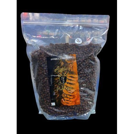 ANGLERS WORKS SPOD MIX PELLETS MONKEY FART 3 5KG