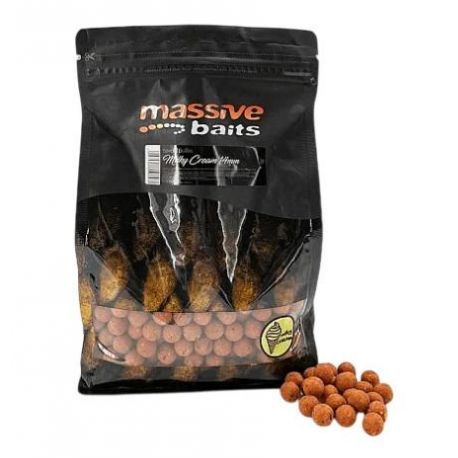 MASSIVE BAITS MILKY CREAM BOILIES 18MM 1KG