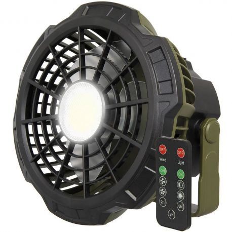 NGT RECHARGEABLE FAN WITH LIGHT & POWERBANK