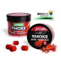 ZFISH SMOKE POP UP DUMBELL 8MM CHILLI-ROBIN RED 
