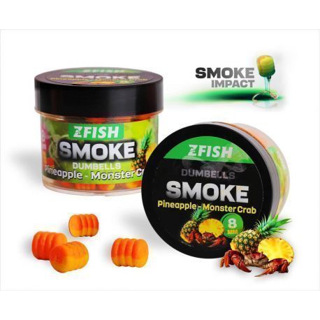 ZFISH SMOKE POP UP DUMBELLS 8MM PINEAPPLE MONSTERC